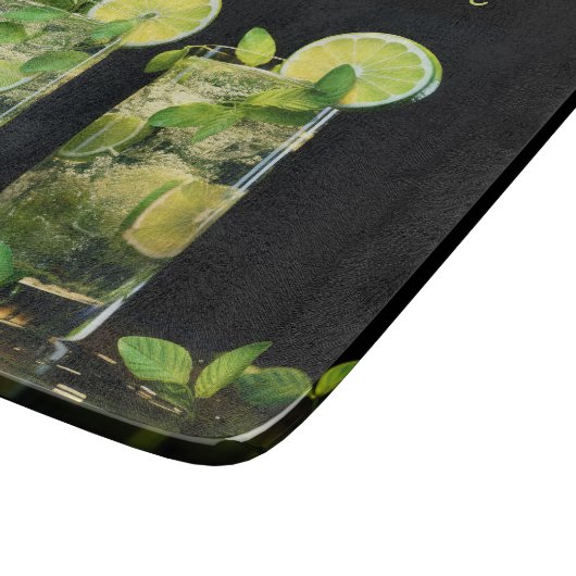 Cocktails mit benutzerdefiniertem Text Schneidebrett (Ecke)