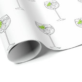 Cocktails mit Limonem Weißwein Geschenkpapier (Rolleneckpunkt)