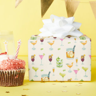 Cocktails Musterpapier Geschenkpapier