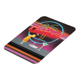 Cocktails Nachtclubbar mit Getränken Magnet