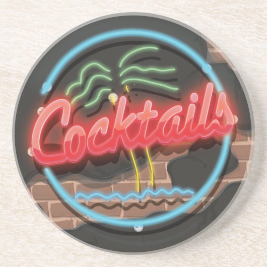 Cocktails Nightclub Getränkeuntersetzer (Vorne)