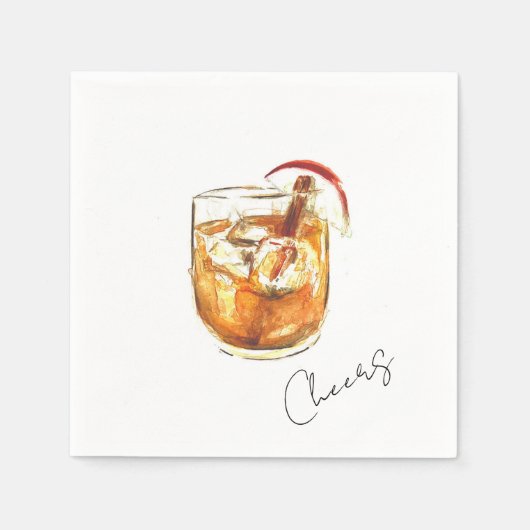 Cocktails-Papier-Serviette Serviette (Vorderseite)