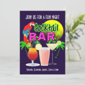 Cocktails Party Celebration Party Personalisiert Einladung (Stehend Vorderseite)