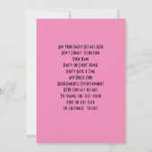 Cocktails Party Celebration Party Personalisiert Einladung (Rückseite)