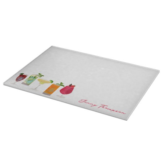 Cocktails & Party Drinks Barkeeper Schneidebrett (Ecke)