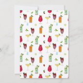 Cocktails Party Drinks Geburtstagsparty Einladung (Rückseite)