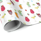 Cocktails & Party Drinks Geschenkpapier (Rolleneckpunkt)