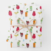 Cocktails & Party Drinks Geschenkpapier Set (Beispiel)