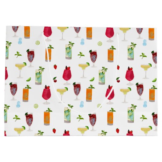 Cocktails & Party Drinks Große Geschenktüte (Rückseite)