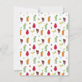 Cocktails & Party Drinks nach Maß Mitteilungskarte (Rückseite)