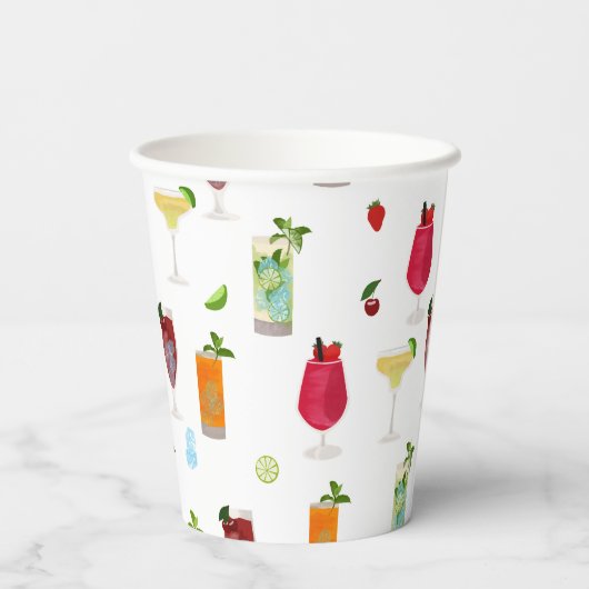 Cocktails & Party Drinks Pappbecher (Rückseite)