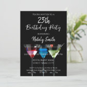 Cocktails Party Einladung (Stehend Vorderseite)