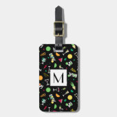 Cocktails Party Pattern Gepäckanhänger (Vorderseite vertikal)