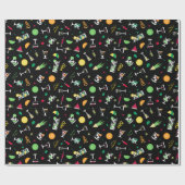 Cocktails Party Pattern Geschenkpapier (Flach)