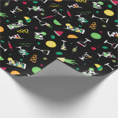 Cocktails Party Pattern Geschenkpapier (Ecke)