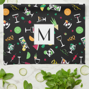 Cocktails Party Pattern Geschirrtuch