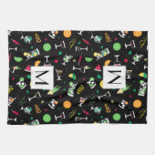 Cocktails Party Pattern Geschirrtuch (Horizontal)