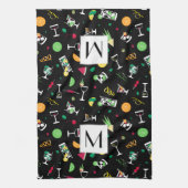 Cocktails Party Pattern Geschirrtuch (Vertikal)