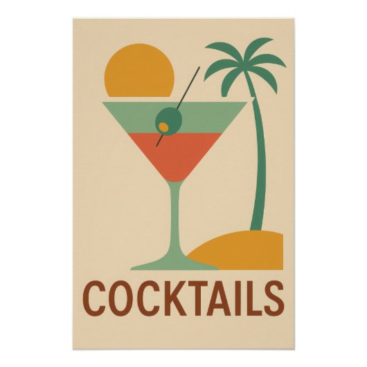 Cocktails-Plakat Poster (Vorderseite)