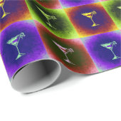 Cocktails Pop Art Geschenkpapier (Rolleneckpunkt)