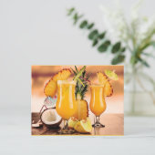 Cocktails Postkarte (Stehend Vorderseite)