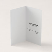 Cocktails | QR-Code | Benutzerdefiniert hinzufügen Visitenkarten (Innenseite)