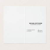 Cocktails | QR-Code | Benutzerdefiniert hinzufügen Visitenkarten (Innenseite Aufgefaltet)