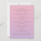 Cocktails Retro Bachelorette Wochenende Einladung (Rückseite)