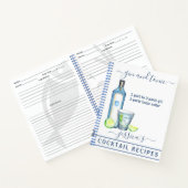 Cocktails Rezept gemischte Getränke Notizblock (Innenseite)