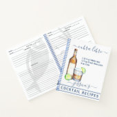 Cocktails Rezept gemischte Getränke Rum Notizblock (Innenseite)