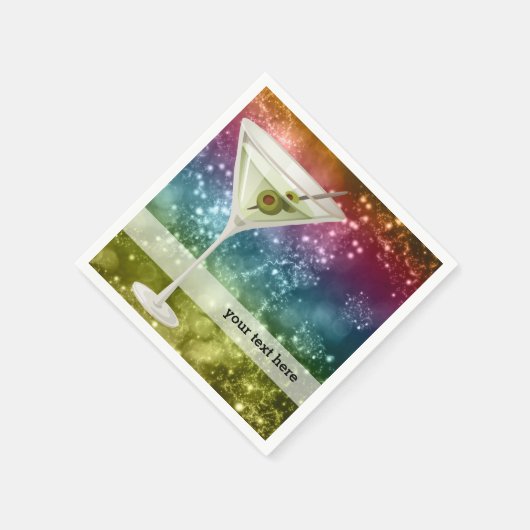 Cocktails Serviette (Ecke)