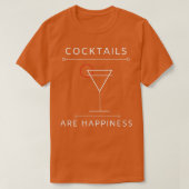 Cocktails sind Glück T-Shirt (Design vorne)