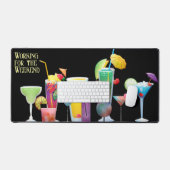 Cocktails Spaß beim Arbeiten am Wochenende Schreibtischunterlage (Tastatur & Maus)