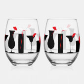 Cocktails Stemless Weinbrille Weinglas Ohne Stiel (Vorderseite)