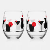 Cocktails Stemless Weinbrille Weinglas Ohne Stiel (Rechts)