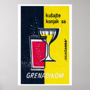 Cocktails - Streichholzschachtel-Druck - Ästhetisc Poster