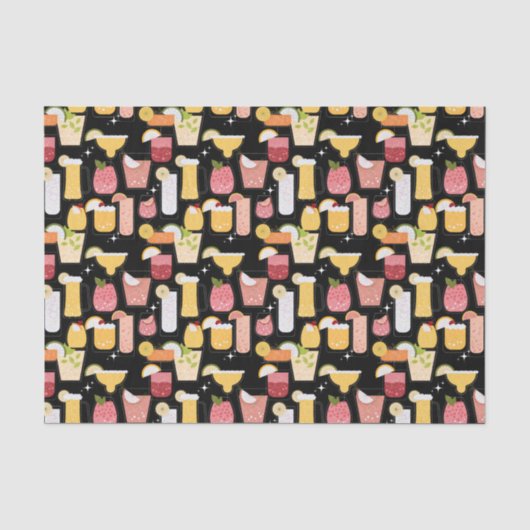 Cocktails Tissue Paper Seidenpapier (Vorderseite)
