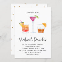 Cocktails trinken virtuelles Party
