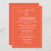 Cocktails u. Koralle der Einladung (Vorne/Hinten)