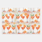 Cocktails um 7:00 Uhr Geschenkpapier Set (Vorderseite)