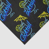 Cocktails Umbrella Drink Neon Sign Seidenpapier (Ausschnitt)