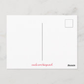 Cocktails Umbrella Drink Neon Unterschreiben Postkarte (Rückseite)