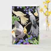 Cocktails und Blume Karte (Gelbe Blume)