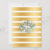 Cocktails und Brassen Dusche Eukalyptus Grüne Einladung (Rückseite)