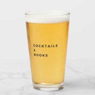 Cocktails und Bücher Glas