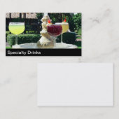 Cocktails und Drinks Visitenkarte (Vorne/Hinten)