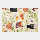 Cocktails und Gespräche Geschirrtuch (Horizontal)