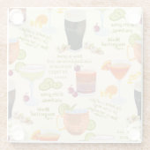 Cocktails und Gespräche Glasuntersetzer (Rückseite)