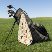 Cocktails und Gespräche Golfhandtuch (Gras)