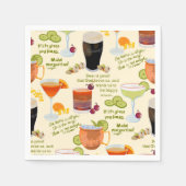 Cocktails und Gespräche Serviette (Vorderseite)